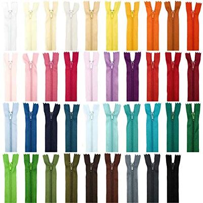 Jajasio Reißverschluss Set 39 Reißverschlüsse nicht teilbar 12 bis 60cm sortiert, Ersatz Reissverschluss für Kleidung und Tasche 12cm Jajasio Reißverschluss Set 39 Reißverschlüsse nicht teilbar 12 bis 60cm sortiert, Ersatz Reissverschluss für Kleidung und Tasche 12cm