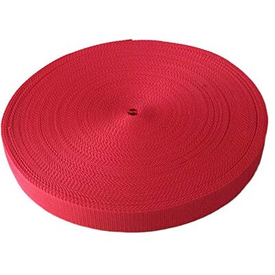 Schnoschi Gurtband Polypropylen 5 Meter lang – viele Verschiedene Breiten und Farben 10mm 15mm 20mm 25mm 30mm 40mm 50 mm (kirschrot, 30 mm) Schnoschi Gurtband Polypropylen 5 Meter lang – viele Verschiedene Breiten und Farben 10mm 15mm 20mm 25mm 30mm 40mm 50 mm (kirschrot, 30 mm)