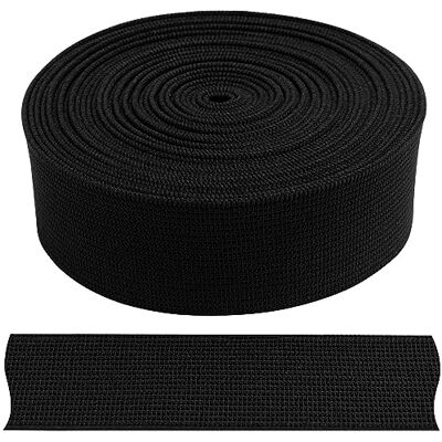 AERZETIX C67396 Flaches elastisches Band/Gurtband 5 m kalandriert/weich Breite 30 mm Polyester + Latex Farbe schwarz AERZETIX C67396 Flaches elastisches Band/Gurtband 5 m kalandriert/weich Breite 30 mm Polyester + Latex Farbe schwarz