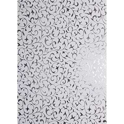 Netuno 50 Blatt Deko-Papier mit Muster 180 x 250 mm 150g Motivpapier Weiß mit Spitzenmuster in Silber Bastelpapier bunt Gemustert für Origami Scrapbooking Journaling Papier Deko Craft Paper Netuno 50 Blatt Deko-Papier mit Muster 180 x 250 mm 150g Motivpapier Weiß mit Spitzenmuster in Silber Bastelpapier bunt Gemustert für Origami Scrapbooking Journaling Papier Deko Craft Paper