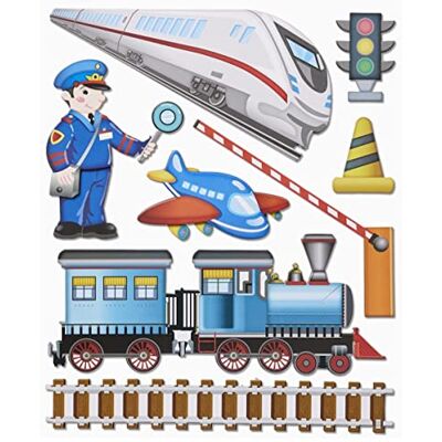 Hobbyfun 3D Sticker XXL Zug, Bogen 30 x 30 cm Hobbyfun 3D Sticker XXL Zug, Bogen 30 x 30 cm