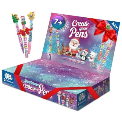Clementoni IDEA! Stifte Atelier Adventskalender Kreativ-Adventskalender mit Bastelzubehör zum Gestalten eigener Stifte DIY Geschenk für Kinder ab 7 Jahren 18485 Clementoni IDEA! Stifte Atelier Adventskalender Kreativ-Adventskalender mit Bastelzubehör zum Gestalten eigener Stifte DIY Geschenk für Kinder ab 7 Jahren 18485