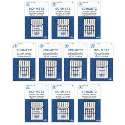 SCHMETZ Universal-Nähmaschinennadeln, Größe 80/12, Box mit 10 Karten, 50 Stück SCHMETZ Universal-Nähmaschinennadeln, Größe 80/12, Box mit 10 Karten, 50 Stück