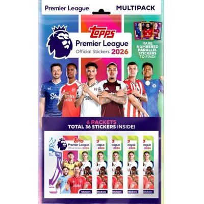 Topps Premier League 2026 Aufkleber-Kollektion, Multipack Topps Premier League 2026 Aufkleber-Kollektion, Multipack