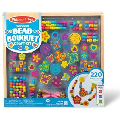 Melissa & Doug Holzperlen-Set, Für das Designen von Armbändern, Schmuck und für kreative Ideen, Farbenfrohe Schmetterlingsperlen, Für Kinder ab 4 Jahren FSC zertifizierte Melissa & Doug Holzperlen-Set, Für das Designen von Armbändern, Schmuck und für kreative Ideen, Farbenfrohe Schmetterlingsperlen, Für Kinder ab 4 Jahren FSC zertifizierte