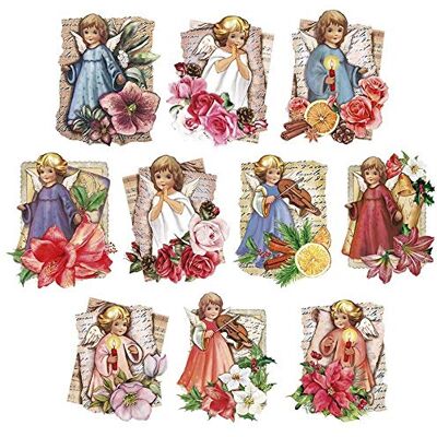 Ideen mit Herz 3-D Motive, ausgestanzt, ca. 7-10 cm, 10 Stück im Beutel Bilder zum Basteln & Dekorieren Grußkarten selber machen Bildmotive für Scrapbooking & DIY-Deko (Nostalgie Engel 02) Ideen mit Herz 3-D Motive, ausgestanzt, ca. 7-10 cm, 10 Stück im Beutel Bilder zum Basteln & Dekorieren Grußkarten selber machen Bildmotive für Scrapbooking & DIY-Deko (Nostalgie Engel 02)