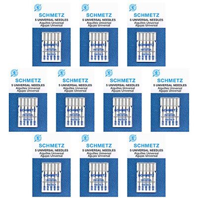 SCHMETZ 50 Universal Nähmaschinen Nadeln – verschiedene Größen – Box von 10 Karten SCHMETZ 50 Universal Nähmaschinen Nadeln – verschiedene Größen – Box von 10 Karten