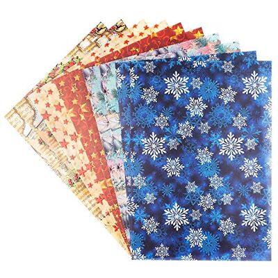 Ideen mit Herz Dekorpapier Motiv-Transparentpapiere Deluxe geprägt farbig Spotlack-veredelt DIN A4 150g/m² 10 Bogen Bastelpapier mit Muster (Winter & Weihnachten 2) Ideen mit Herz Dekorpapier Motiv-Transparentpapiere Deluxe geprägt farbig Spotlack-veredelt DIN A4 150g/m² 10 Bogen Bastelpapier mit Muster (Winter & Weihnachten 2)