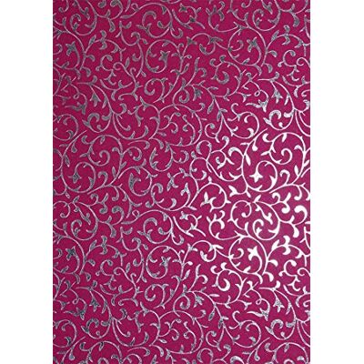Netuno 50 Blatt Deko-Papier mit Muster 180 x 250 mm 150g Motivpapier Amarant mit Spitzenmuster in Silber Bastelpapier bunt Gemustert für Origami Scrapbooking Journaling Papier Deko Craft Paper Netuno 50 Blatt Deko-Papier mit Muster 180 x 250 mm 150g Motivpapier Amarant mit Spitzenmuster in Silber Bastelpapier bunt Gemustert für Origami Scrapbooking Journaling Papier Deko Craft Paper