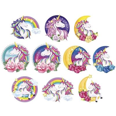 Ideen mit Herz 3-D Motive, ausgestanzt, ca. 7-10 cm, 10 Stück im Beutel Bilder zum Basteln & Dekorieren Grußkarten selber machen Bildmotive für Scrapbooking & DIY-Deko (Einhörner Sunny) Ideen mit Herz 3-D Motive, ausgestanzt, ca. 7-10 cm, 10 Stück im Beutel Bilder zum Basteln & Dekorieren Grußkarten selber machen Bildmotive für Scrapbooking & DIY-Deko (Einhörner Sunny)