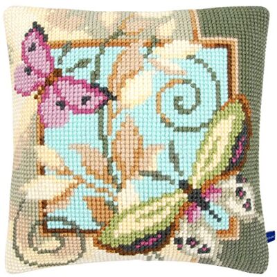 Vervaco Kreuzstich Stickpackungen Kissen Stickerei Set Anfänger Vorgedruckt 2 Schmetterlinge DIY Set Kreativ Set Für Erwachsene Dekoratives Kissen ca. 40 x 40 cm Bastelset Handwerker Haus Dekoration Vervaco Kreuzstich Stickpackungen Kissen Stickerei Set Anfänger Vorgedruckt 2 Schmetterlinge DIY Set Kreativ Set Für Erwachsene Dekoratives Kissen ca. 40 x 40 cm Bastelset Handwerker Haus Dekoration