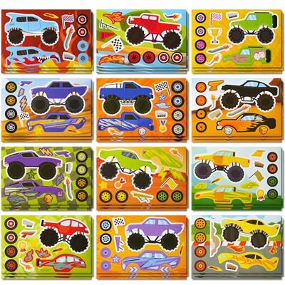JOYIN 36 Bögen 22,9 x 15,2 cm Make a Face Aufkleber für Kinder, machen Sie Ihre eigenen Monster-Truck-Aufkleber, Basteln, Geburtstagsparty, Geschenktüten, Klassenzimmer-Aktivitäten JOYIN 36 Bögen 22,9 x 15,2 cm Make a Face Aufkleber für Kinder, machen Sie Ihre eigenen Monster-Truck-Aufkleber, Basteln, Geburtstagsparty, Geschenktüten, Klassenzimmer-Aktivitäten