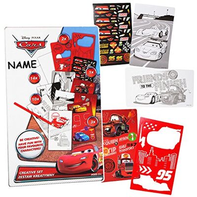 alles-meine.de GmbH Malbuch/Malset Disne. Cars/Lightning McQueen incl. Namen mit Schablonen + Sticker/Aufkleber + Motiv Papierbögen Malvorlagen zum Ausmalen Mal.. alles-meine.de GmbH Malbuch/Malset Disne. Cars/Lightning McQueen incl. Namen mit Schablonen + Sticker/Aufkleber + Motiv Papierbögen Malvorlagen zum Ausmalen Mal..