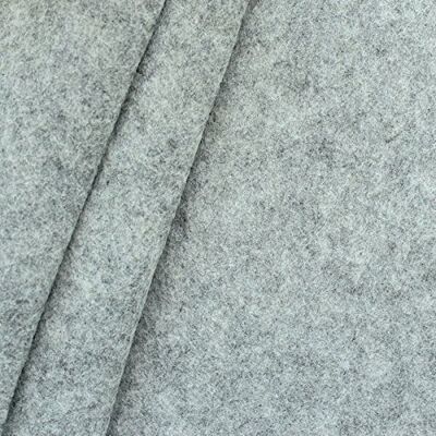 Unbekannt Bastel Filz Stoff Stärke 3,0mm Breite 90cm Meterware Hell-Grau meliert Unbekannt Bastel Filz Stoff Stärke 3,0mm Breite 90cm Meterware Hell-Grau meliert