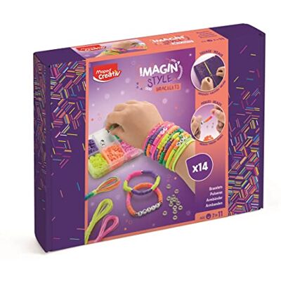 Maped CREATIV IMAGIN’STYLE GLAM Armband Bastelset Kinder – DIY Schmuckset Schwarz Weiß Gold, Perlen & Buchstabenperlen, Freundschaftsarmbänder selber machen, bis zu 16 Armbänder Maped CREATIV IMAGIN’STYLE GLAM Armband Bastelset Kinder – DIY Schmuckset Schwarz Weiß Gold, Perlen & Buchstabenperlen, Freundschaftsarmbänder selber machen, bis zu 16 Armbänder
