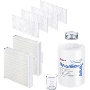 Beurer maremed Kombiset zur Anwendung mit dem MK 500 Meeresklimagerät, 1250g Spezial Meersalz, 4x Vorfilter, 2x Wasserverdunsterblock, 1x Messbecher Beurer maremed Kombiset zur Anwendung mit dem MK 500 Meeresklimagerät, 1250g Spezial Meersalz, 4x Vorfilter, 2x Wasserverdunsterblock, 1x Messbecher