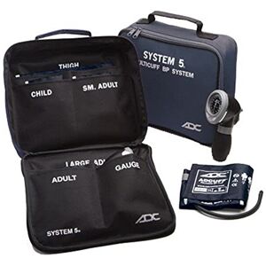 ADC Diagnostix System 5 (740-N), Notfallmedizin-Set mit 5 Manschetten, professionelles handgehaltenes Aneroid-Blutdruckmessgerät, marineblau ADC Diagnostix System 5 (740-N), Notfallmedizin-Set mit 5 Manschetten, professionelles handgehaltenes Aneroid-Blutdruckmessgerät, marineblau