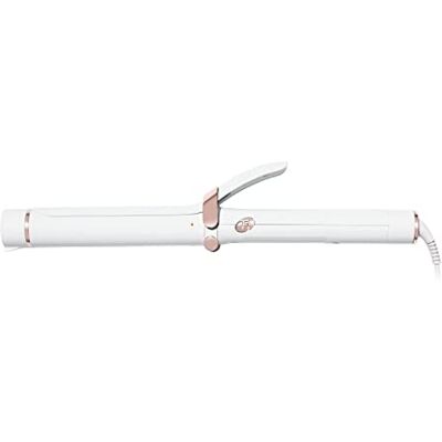 T3 SinglePass Curl –Professioneller Lockenstab, Langer Locken- und Stylingstab aus spezieller Keramikmischung mit unterschiedlichen Temperatureinstellungen für seidig-glänzende Locken und Wellen, Weiß T3 SinglePass Curl –Professioneller Lockenstab, Langer Locken- und Stylingstab aus spezieller Keramikmischung mit unterschiedlichen Temperatureinstellungen für seidig-glänzende Locken und Wellen, Weiß