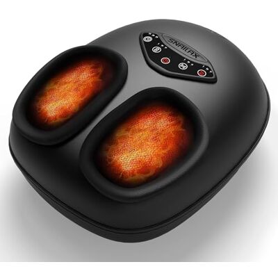 Snailax Fußreflexzonen Massagegerät mit Wärme, Elektrisches Shiatsu Fußmassagegerät mit Knetmassage & Luftkompression, Fußwärmer mit Timer, Wellness Geschenk für Frauen und Männer Snailax Fußreflexzonen Massagegerät mit Wärme, Elektrisches Shiatsu Fußmassagegerät mit Knetmassage & Luftkompression, Fußwärmer mit Timer, Wellness Geschenk für Frauen und Männer
