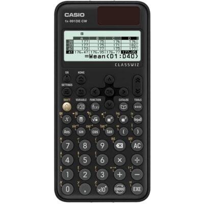 Casio FX-991DE ClassWiz Schulrechner, natürliches Display, deutsches Menü 696 Funktionen, deutsche Menüführung, Matrixberechnung, Gleichungslöser und QR-Code Funktion, Integralberechnung Casio FX-991DE ClassWiz Schulrechner, natürliches Display, deutsches Menü 696 Funktionen, deutsche Menüführung, Matrixberechnung, Gleichungslöser und QR-Code Funktion, Integralberechnung