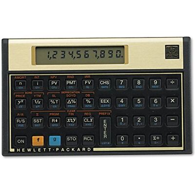 HP 12C Finanzmathematischer Taschenrechner batteriebetrieben 10-stellig über 120 Funktionen HP 12C Finanzmathematischer Taschenrechner batteriebetrieben 10-stellig über 120 Funktionen