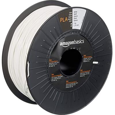 Amazon 3D-Drucker-Filament aus PLA-Kunststoff, 1.75 mm, Weiß, 1-kg-Spule Amazon 3D-Drucker-Filament aus PLA-Kunststoff, 1.75 mm, Weiß, 1-kg-Spule