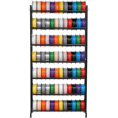 VEVOR Filament Lagerregal für 3D-Drucker, 7 Ebenen, Filamentspulenhalter, 840 x 320 x 1650 mm, Tragkraft 54,4 kg pro Ebene, 3D-Druckerzubehör für 3D-Druckstudio, Werkstatt, Schwarz VEVOR Filament Lagerregal für 3D-Drucker, 7 Ebenen, Filamentspulenhalter, 840 x 320 x 1650 mm, Tragkraft 54,4 kg pro Ebene, 3D-Druckerzubehör für 3D-Druckstudio, Werkstatt, Schwarz