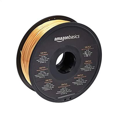 Amazon 3D-Drucker-Filament aus PLA-Seide, 1.75 mm, 1-kg-Spule, Seidengold Amazon 3D-Drucker-Filament aus PLA-Seide, 1.75 mm, 1-kg-Spule, Seidengold