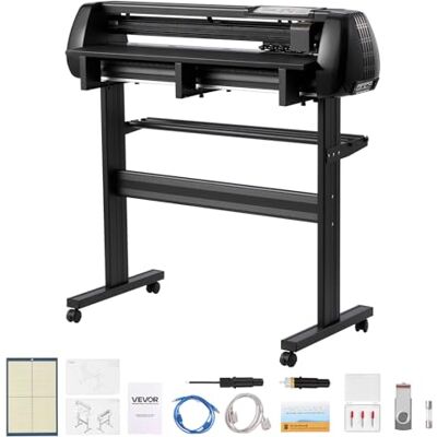VEVOR Vinylschneidemaschine mit 87 cm max. Zufuhrbreite & Doppelklingen & LED-Anzeige, Plottermaschine Vinyl-Schneideplotter-Set mit Signmaster-Software, kompatibel mit Windows und macOS VEVOR Vinylschneidemaschine mit 87 cm max. Zufuhrbreite & Doppelklingen & LED-Anzeige, Plottermaschine Vinyl-Schneideplotter-Set mit Signmaster-Software, kompatibel mit Windows und macOS