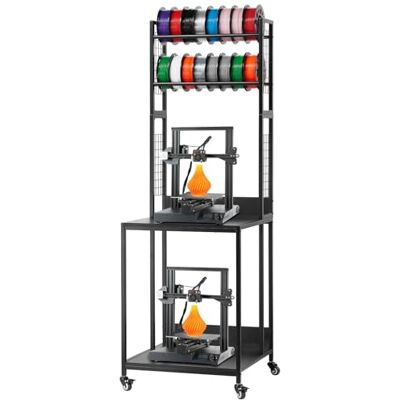 VEVOR 4-stöckiges mobiles Filament-Aufbewahrungsregal, 3D-Drucker-Filament-Aufbewahrungsregal, Filamentspulenhalter auf Rädern, Organizer-Ständer für 3D-Druckstudio VEVOR 4-stöckiges mobiles Filament-Aufbewahrungsregal, 3D-Drucker-Filament-Aufbewahrungsregal, Filamentspulenhalter auf Rädern, Organizer-Ständer für 3D-Druckstudio