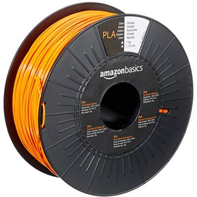 Amazon 3D-Drucker-Filament aus PLA-Kunststoff, 1.75 mm, Orange, 1-kg-Spule Amazon 3D-Drucker-Filament aus PLA-Kunststoff, 1.75 mm, Orange, 1-kg-Spule