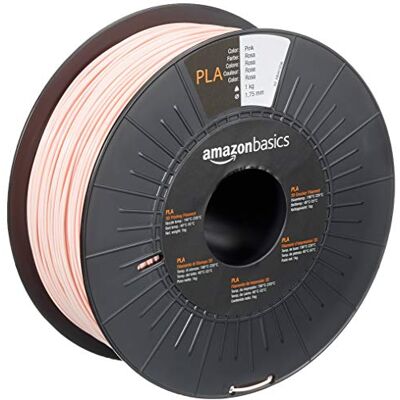 Amazon 3D-Drucker-Filament aus PLA-Kunststoff, 1.75 mm, Rosa, 1-kg-Spule Amazon 3D-Drucker-Filament aus PLA-Kunststoff, 1.75 mm, Rosa, 1-kg-Spule