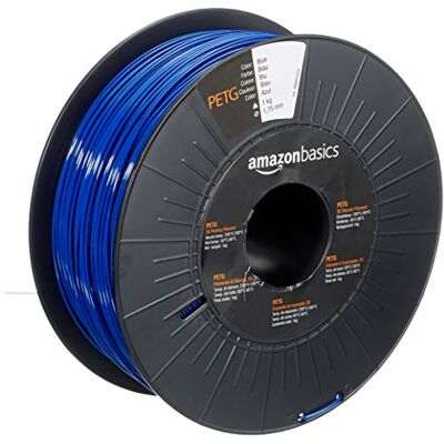 Amazon 3D-Drucker-Filament aus PETG-Kunststoff, 1.75 mm, Blau, 1-kg-Spule Amazon 3D-Drucker-Filament aus PETG-Kunststoff, 1.75 mm, Blau, 1-kg-Spule
