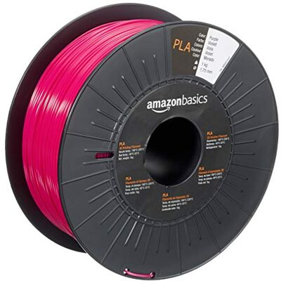 Amazon 3D-Drucker-Filament aus PLA-Kunststoff, 1.75 mm, Violett, 1-kg-Spule Amazon 3D-Drucker-Filament aus PLA-Kunststoff, 1.75 mm, Violett, 1-kg-Spule