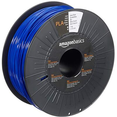 Amazon 3D-Drucker-Filament aus PLA-Kunststoff, 1.75 mm, Dunkelblau, 1-kg-Spule Amazon 3D-Drucker-Filament aus PLA-Kunststoff, 1.75 mm, Dunkelblau, 1-kg-Spule