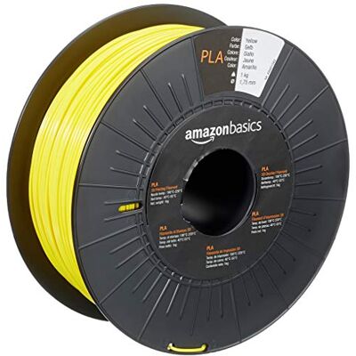 Amazon 3D-Drucker-Filament aus PLA-Kunststoff, 1.75 mm, Gelb, 1-kg-Spule Amazon 3D-Drucker-Filament aus PLA-Kunststoff, 1.75 mm, Gelb, 1-kg-Spule