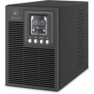Atlantis A03-OP1002 USV OnLine USV-Server Doppelwandler Reine Sinuswelle 1000VA 900W, Tower, LCD-Display, USB, RS-232 seriell, 4 IEC-Ausgänge, EPO-Port, SNMP-Steckplatz, 2x12V-9Ah Atlantis A03-OP1002 USV OnLine USV-Server Doppelwandler Reine Sinuswelle 1000VA 900W, Tower, LCD-Display, USB, RS-232 seriell, 4 IEC-Ausgänge, EPO-Port, SNMP-Steckplatz, 2x12V-9Ah