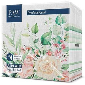 Paw Professional Blumen-Motiven Airlaid-Servietten - 40x40cm Paw Professional Blumen-Motiven Airlaid-Servietten - 40x40cm