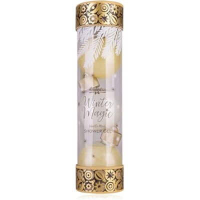 accentra Badeset WINTER MAGIC in Geschenkverpackung, 3-teiliges Duschgel-Set für Frauen mit Vanilla Musk Duft, festliche Weihnachtsedition in Weiß, Gold & Schwarz, ideales Geschenk für Weihnachten accentra Badeset WINTER MAGIC in Geschenkverpackung, 3-teiliges Duschgel-Set für Frauen mit Vanilla Musk Duft, festliche Weihnachtsedition in Weiß, Gold & Schwarz, ideales Geschenk für Weihnachten