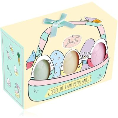 accentra BadeFee Geschenkset "SprudelEi", 3 Badebomben mit Sprudeleffekt für Badewanne, Wellnessbad und Vollbad, Geschenk zu Geburtstag und Ostern in bunten Farben, handgemachte Badekugeln accentra BadeFee Geschenkset "SprudelEi", 3 Badebomben mit Sprudeleffekt für Badewanne, Wellnessbad und Vollbad, Geschenk zu Geburtstag und Ostern in bunten Farben, handgemachte Badekugeln