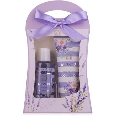 accentra – Duschset Frauen Geschenkset LAVENDEL in schöner Geschenkbox – 2-teiliges Pflegeset mit Duschgel und Bodylotion – Wellness Geschenk Set zum Geburtstag, Valentinstag & Weihnachten accentra – Duschset Frauen Geschenkset LAVENDEL in schöner Geschenkbox – 2-teiliges Pflegeset mit Duschgel und Bodylotion – Wellness Geschenk Set zum Geburtstag, Valentinstag & Weihnachten
