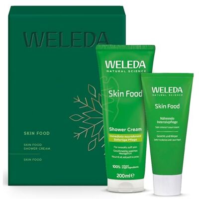 WELEDA Bio Weihnachts-Geschenkset Skin Food Body 2025 Naturkosmetik Winter XMAS Geschenk Set bestehend aus Duschgel & Creme Unisex Körperpflege Set zu Weihnachten für Frauen & Männer WELEDA Bio Weihnachts-Geschenkset Skin Food Body 2025 Naturkosmetik Winter XMAS Geschenk Set bestehend aus Duschgel & Creme Unisex Körperpflege Set zu Weihnachten für Frauen & Männer