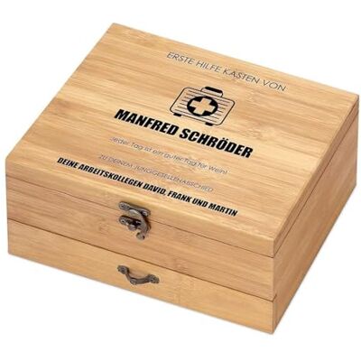 Maverton 8er Weinöffner-Set personalisiert, Bambus Weinset Sommelier Set Personalisiert Weinset Sommelier Set, Geschenkbox Holzbox + 8er Weinzubehörset, Geschenk zum Geburtstag für Männer Maverton 8er Weinöffner-Set personalisiert, Bambus Weinset Sommelier Set Personalisiert Weinset Sommelier Set, Geschenkbox Holzbox + 8er Weinzubehörset, Geschenk zum Geburtstag für Männer