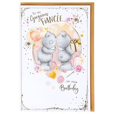 Me to You Tatty Teddy To My Gorgeous Fiancée Luxus-Geburtstagskarte, handgefertigt, 15,2 x 22,9 cm, offizielle Kollektion Me to You Tatty Teddy To My Gorgeous Fiancée Luxus-Geburtstagskarte, handgefertigt, 15,2 x 22,9 cm, offizielle Kollektion