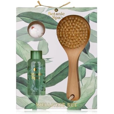 accentra Badeset BOTANIC SPA in Geschenkbox für Frauen, 100ml Duschgel, 30g Badebombe & Badebürste, Pflegeset im Duft Eucalyptus & Lemongrass, Wellness Geschenkset zum Geburtstag, Muttertag accentra Badeset BOTANIC SPA in Geschenkbox für Frauen, 100ml Duschgel, 30g Badebombe & Badebürste, Pflegeset im Duft Eucalyptus & Lemongrass, Wellness Geschenkset zum Geburtstag, Muttertag
