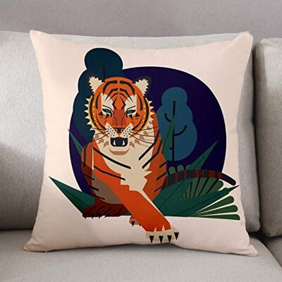 Bonamaison Le Jardin du Lin Zierkissenhüllen, Mehrfarbig, 45x45 Bonamaison Le Jardin du Lin Zierkissenhüllen, Mehrfarbig, 45x45