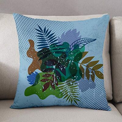 Bonamaison Le Jardin du Lin Zierkissenhüllen, Mehrfarbig, 45x45 Bonamaison Le Jardin du Lin Zierkissenhüllen, Mehrfarbig, 45x45