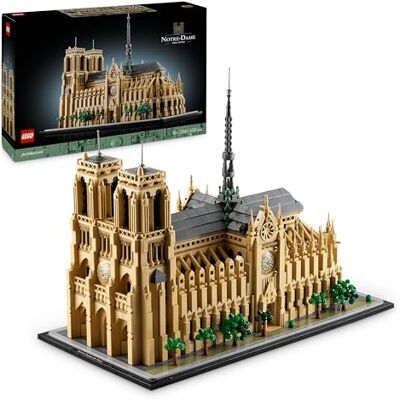 Lego Architecture Notre-Dame de Paris, Sammlerstück für Erwachsene, Souvenir aus Frankreich, Geschenk für Frauen, Männer, Globetrotter und alle Geschichtsbegeisterten, architektonische Modellbau 21061 Lego Architecture Notre-Dame de Paris, Sammlerstück für Erwachsene, Souvenir aus Frankreich, Geschenk für Frauen, Männer, Globetrotter und alle Geschichtsbegeisterten, architektonische Modellbau 21061