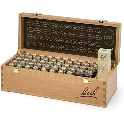 Bach Holzbox – Blumen von Original – ideal für die Aufbewahrung Ihrer Flaschen und zum einfachen Mitnehmen – ideale Geschenkbox für Geschenk Bach Holzbox – Blumen von Original – ideal für die Aufbewahrung Ihrer Flaschen und zum einfachen Mitnehmen – ideale Geschenkbox für Geschenk
