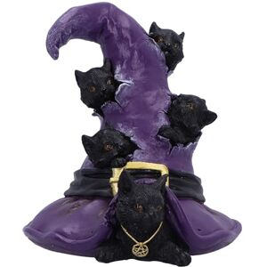 Nemesis Now Magical Mischief 14 cm, Harz, schwarz, Katzenfigur, Schwarze Katze, Ornament, Sammlerstück, Katzengeschenkware, gegossen aus feinstem Harz, fachmännisch handbemalt Nemesis Now Magical Mischief 14 cm, Harz, schwarz, Katzenfigur, Schwarze Katze, Ornament, Sammlerstück, Katzengeschenkware, gegossen aus feinstem Harz, fachmännisch handbemalt